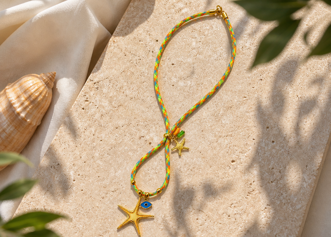 Collar estrella multicolor