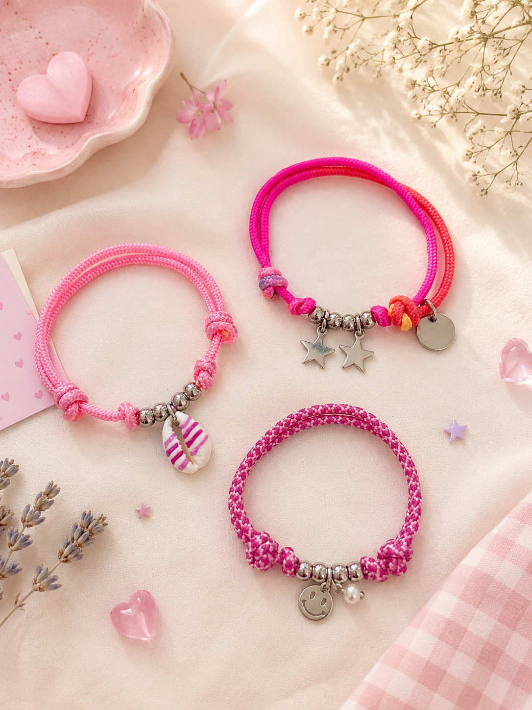 Pulseras niña dos estrellitas