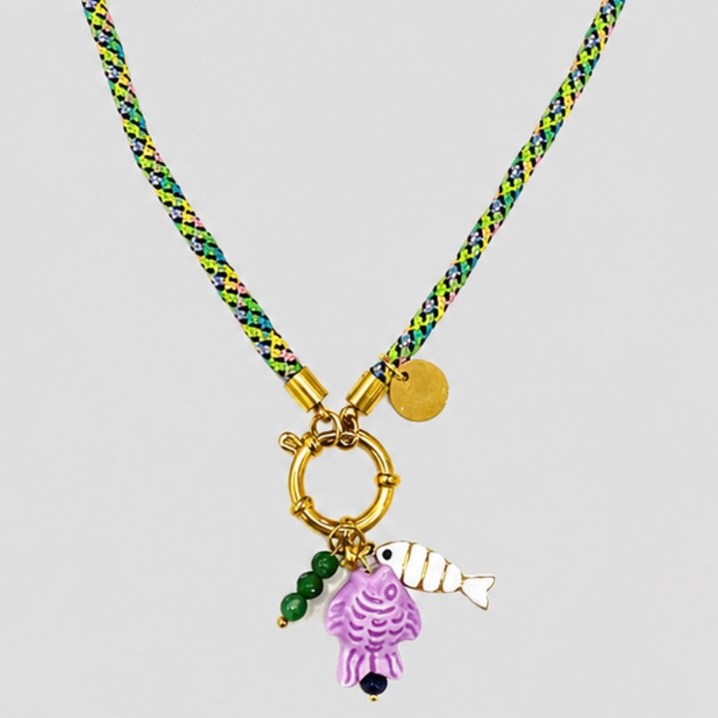 Collar timón pez