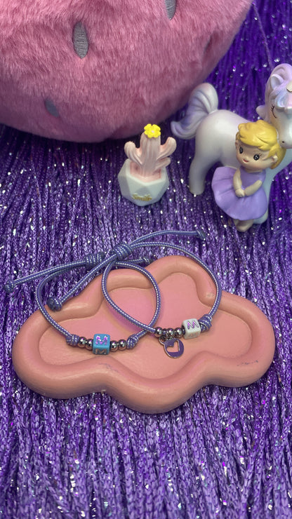 Pack 5 Pulseras letrita con bolitas
