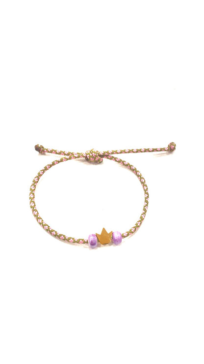 Pack Pulsera formas doradas con bolitas evento