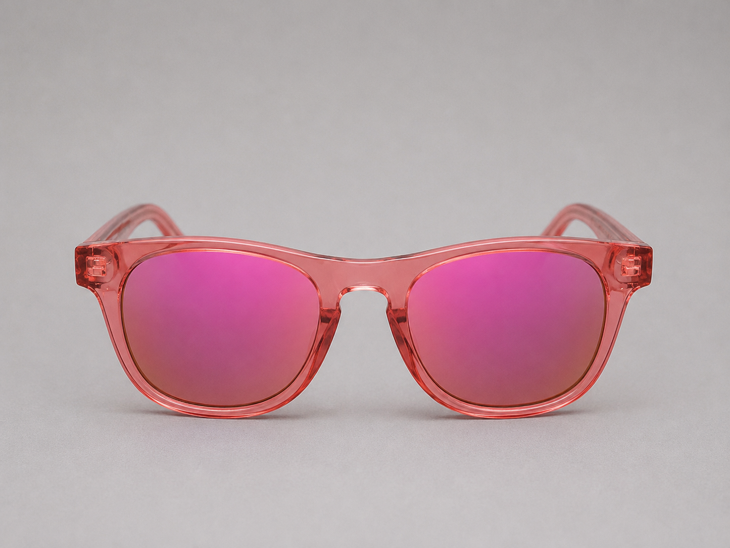 Gafas de sol para niños rosas transparentes