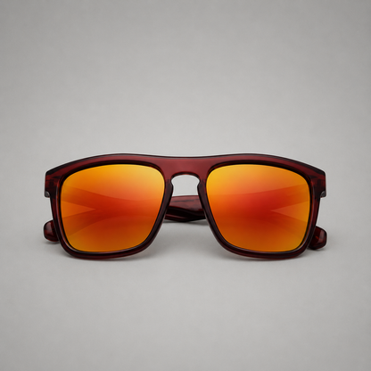 Gafas de sol marron rectangular