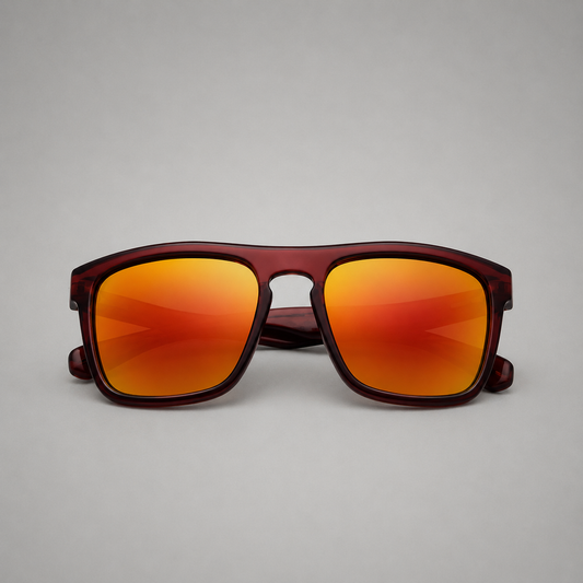 Gafas de sol marron rectangular