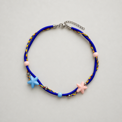Collar doble cuerda estrella