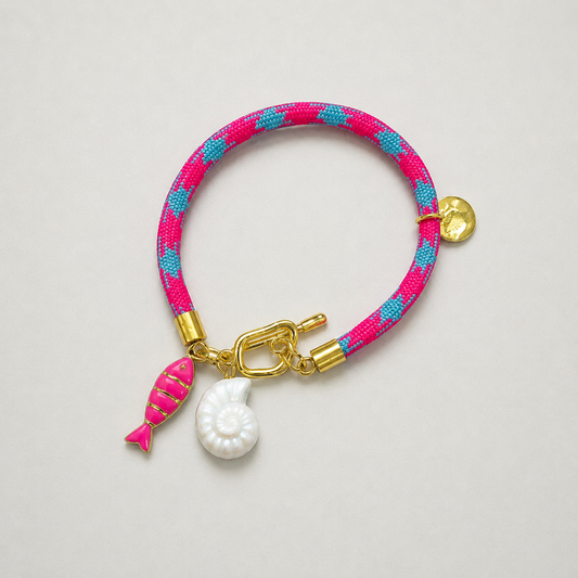 Pulsera caracola y pececito