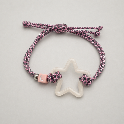 Pack 5 Pulseras Superestrella con letrita