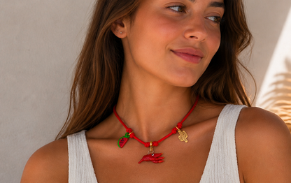 Collar langosta con charms