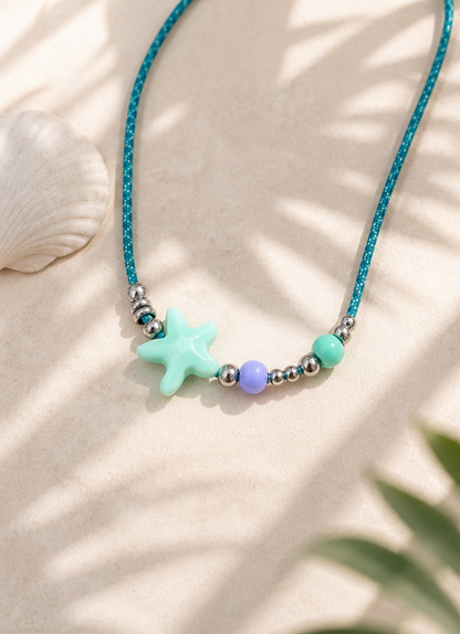 Collar estrellita bolitas