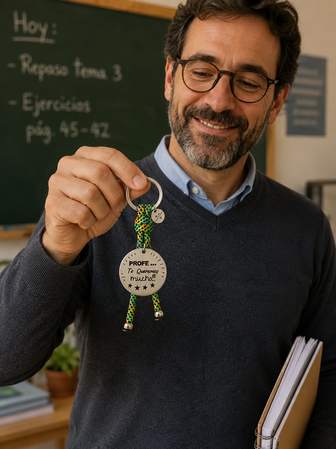 Llavero profe "Profe... Te Queremos mucho!!!"