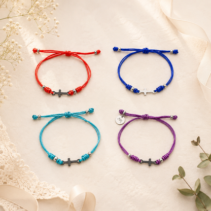 Pack 5 Pulseras crucecita larga