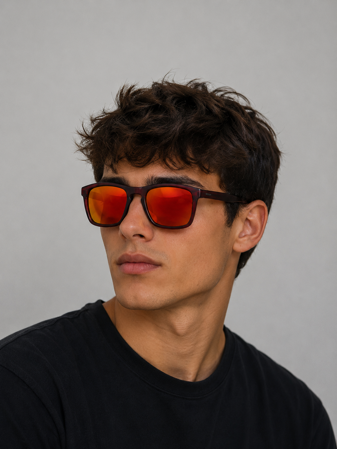 Gafas de sol marron rectangular