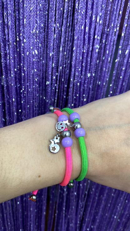 Pulsera kentia "summer" carita sonriente