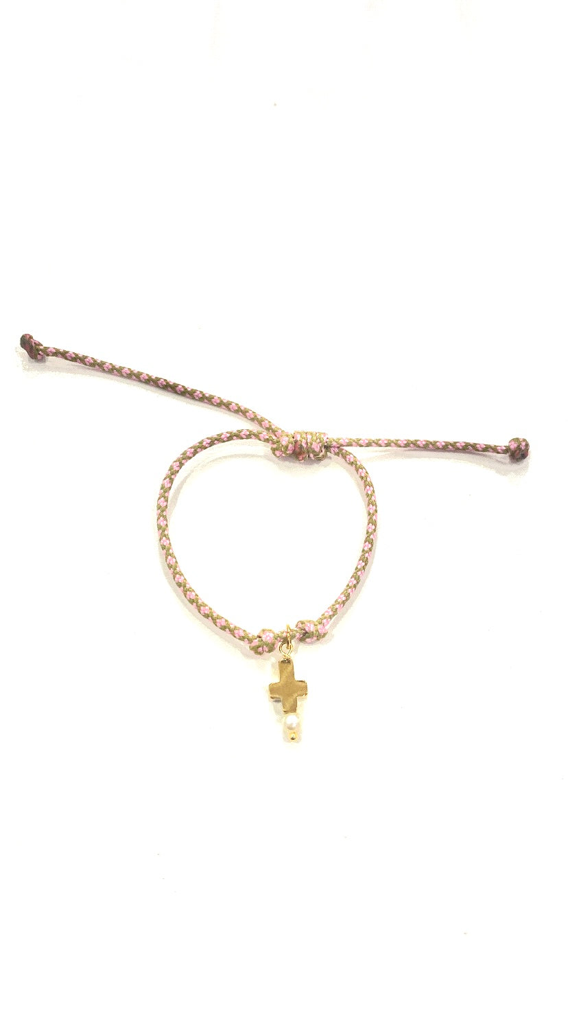 Pack Pulsera cruz con bolita