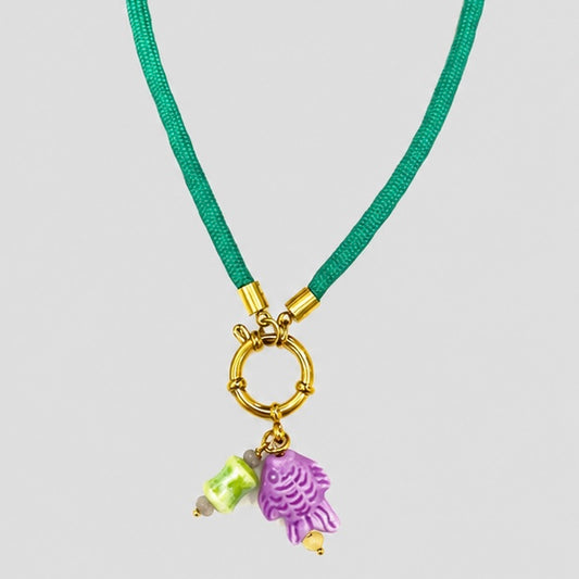 Collar timón pez
