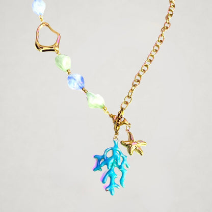 Collar coral marino