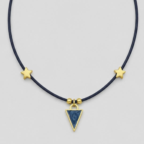 Collar Triangle Estrellas