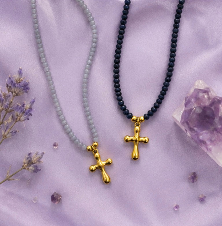 Collares cristales Cruz