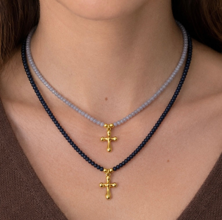 Collares cristales Cruz