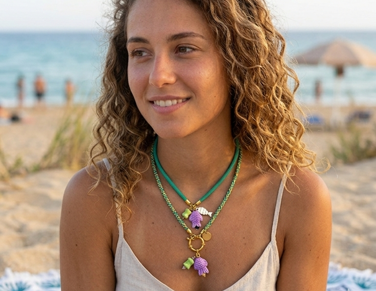 Collar timón pez