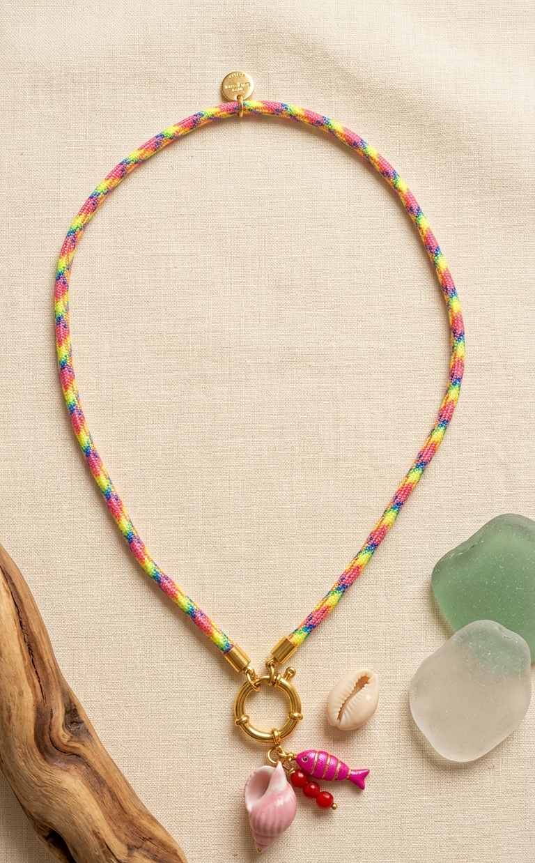 Collar timón concha