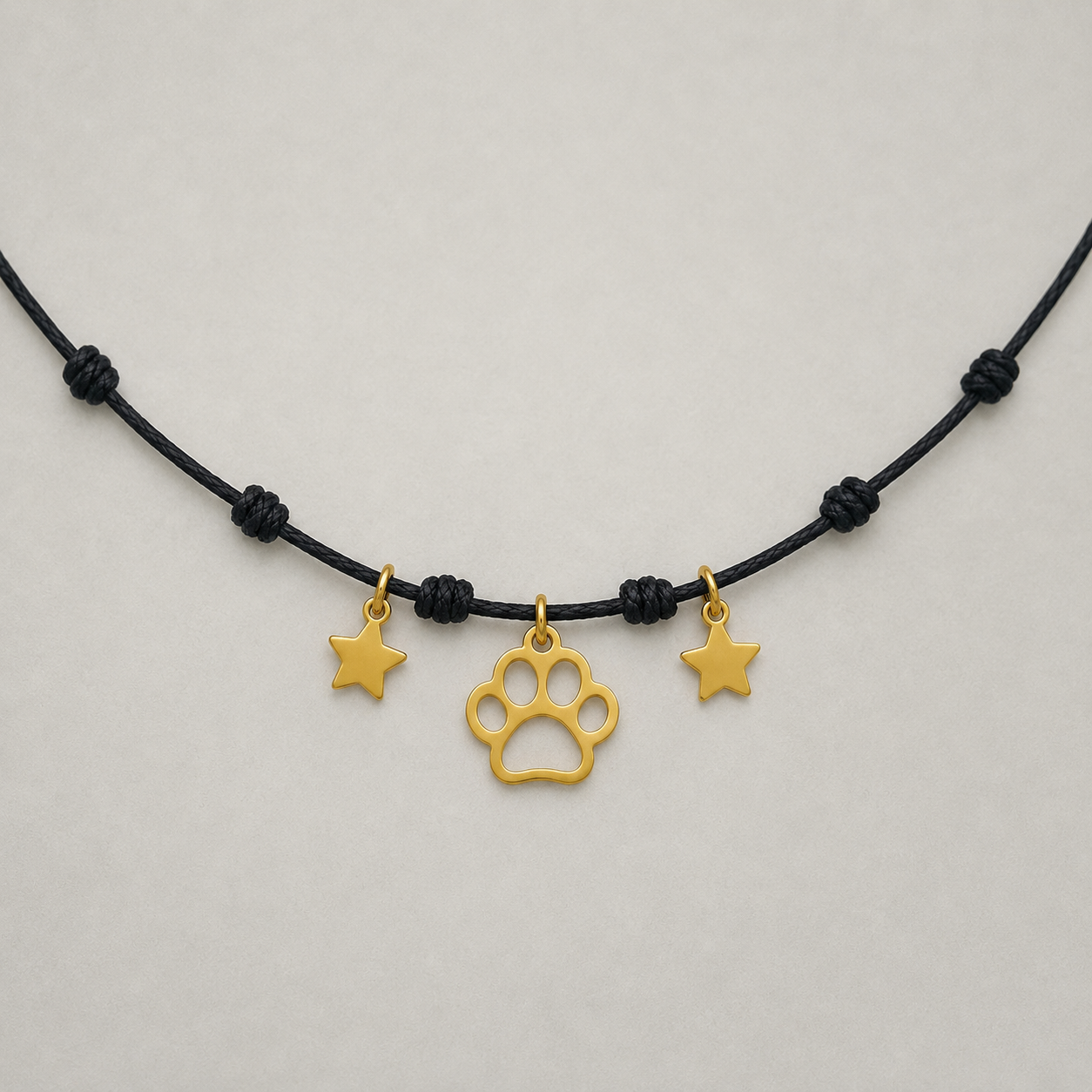 Collar huella Estrellitas