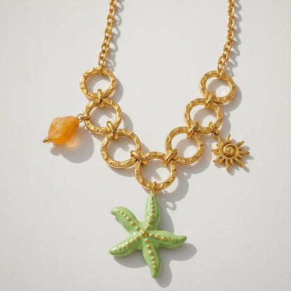 Collar estrellita verde