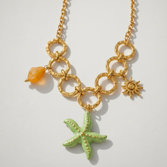 Collar estrellita verde