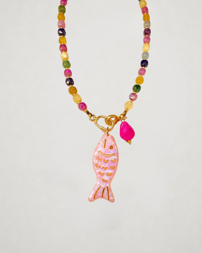 Collar pececito rosa