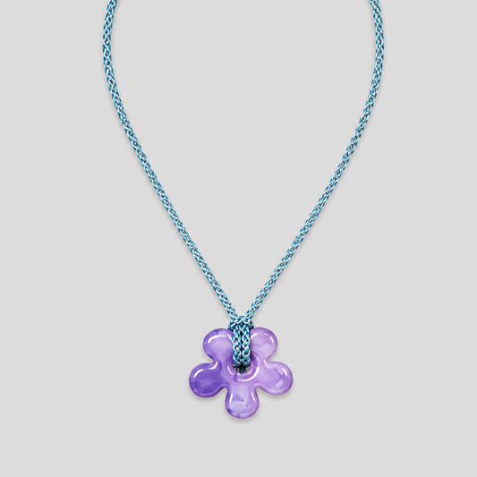 Collar multiposiciones flor cerámica