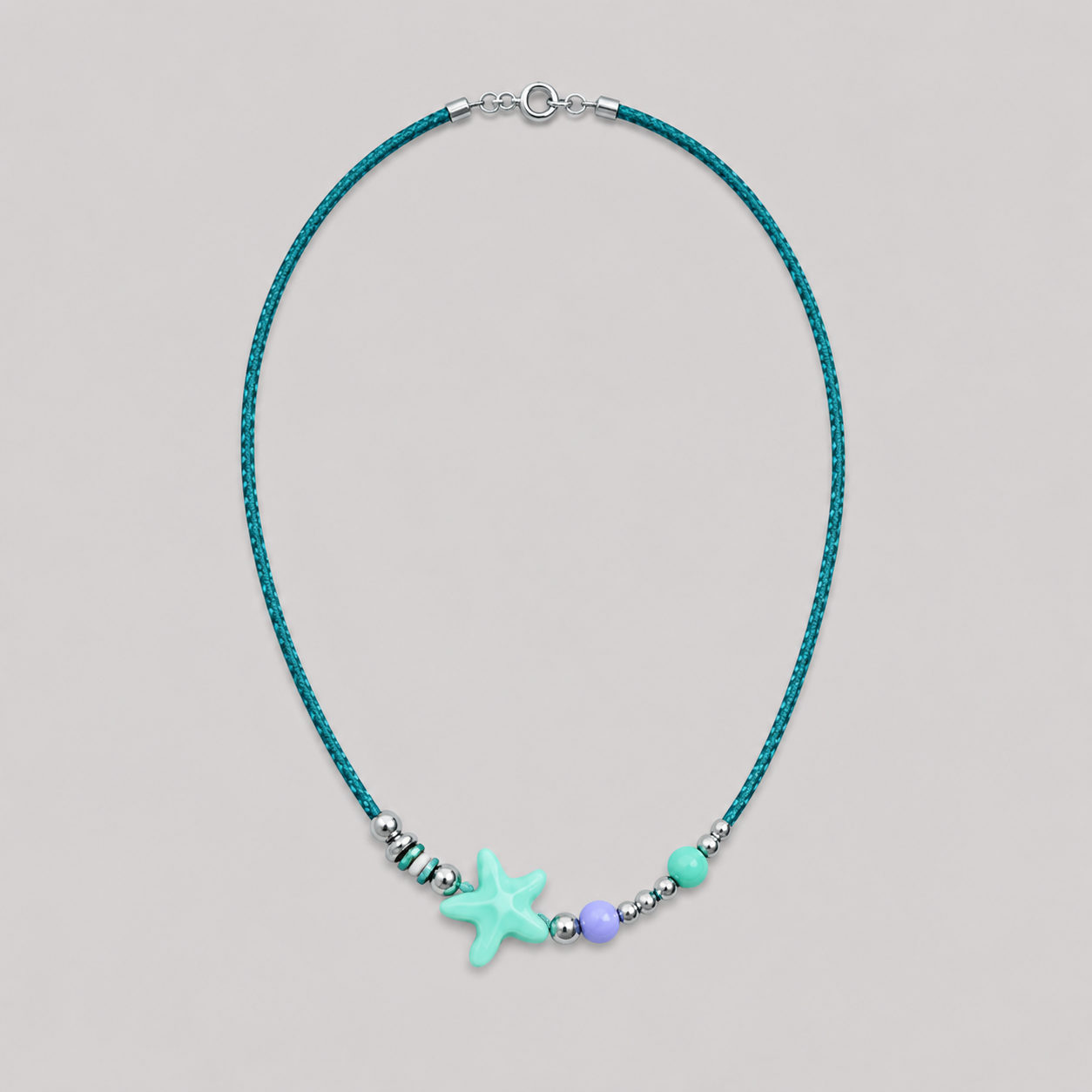 Collar estrellita bolitas