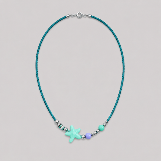 Collar estrellita bolitas