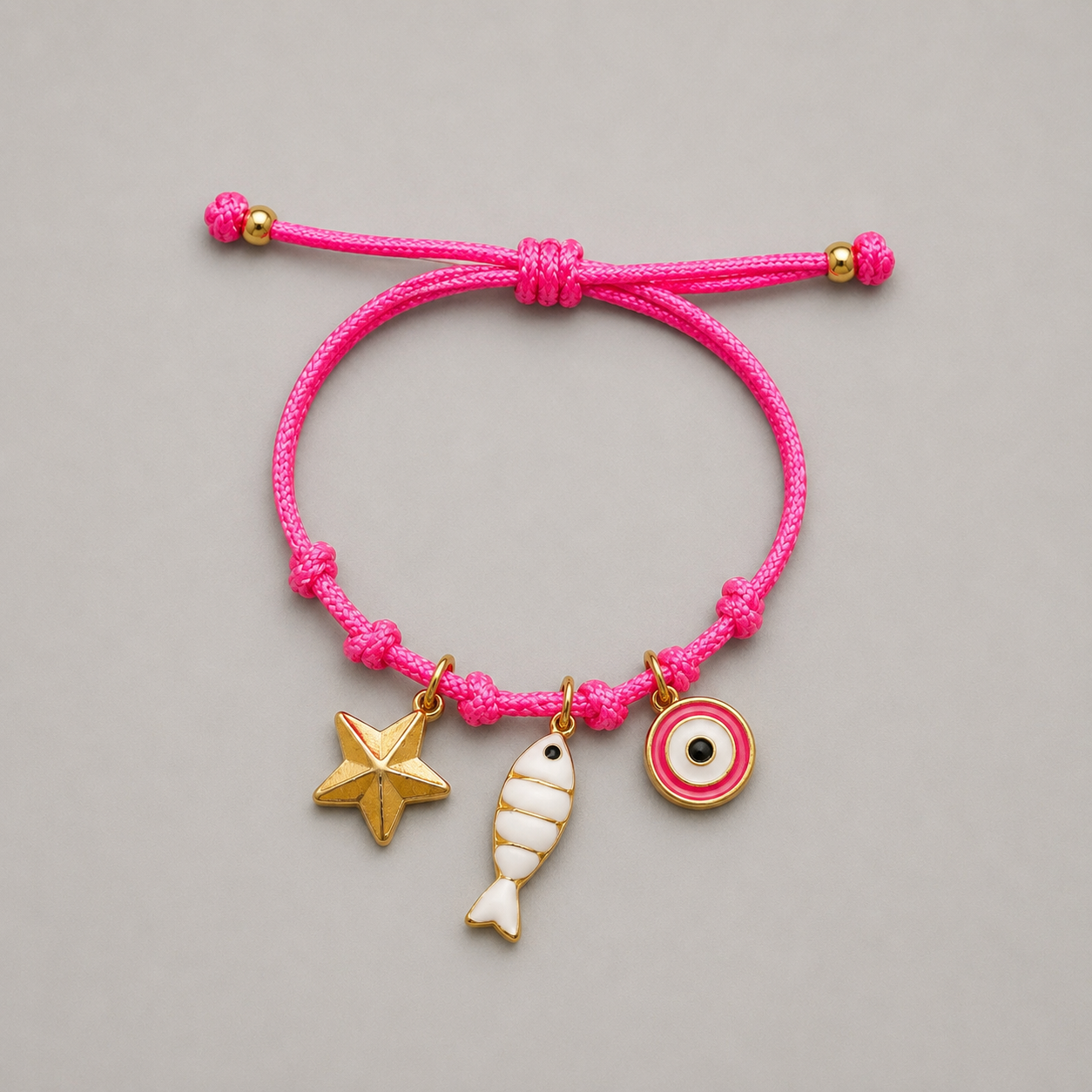 Pulsera tres charms