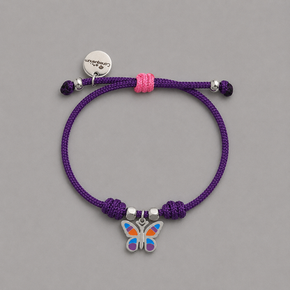 Pulsera mariposa de colores