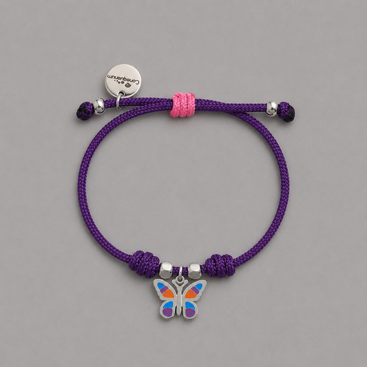 Pulsera mariposa de colores