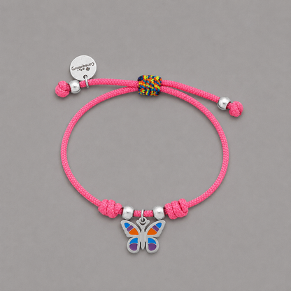 Pulsera mariposa de colores