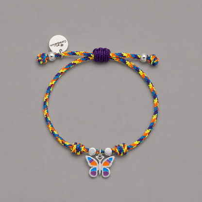 Pulsera mariposa de colores