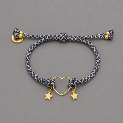 Pulsera Corazón Estrella y Luna 💗