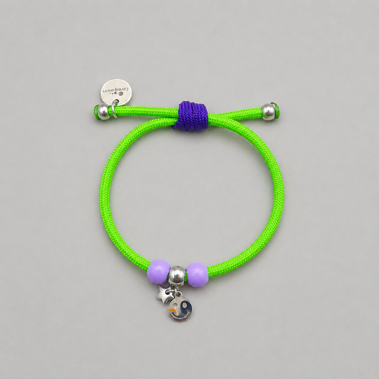 Pulsera kentia "summer" carita sonriente