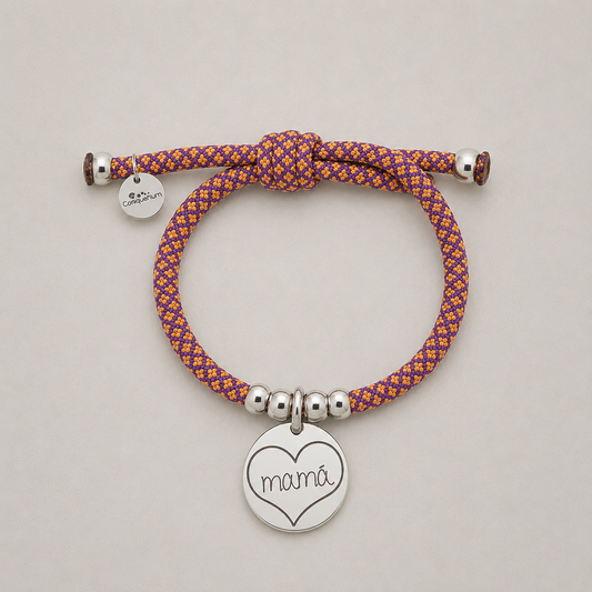 Pulsera mamá corazón