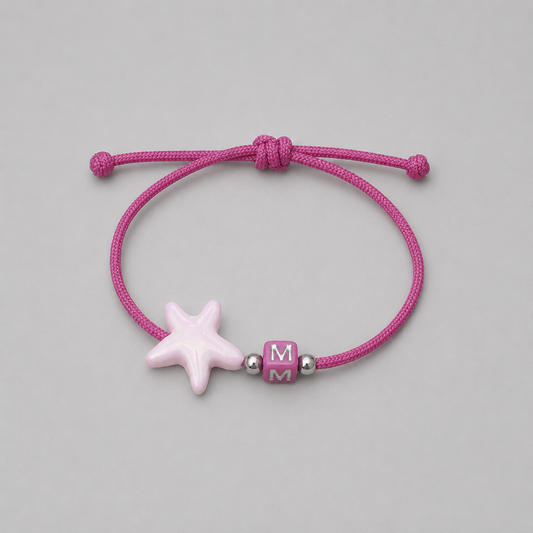 Pack 5 Pulseras letrita con superestrella