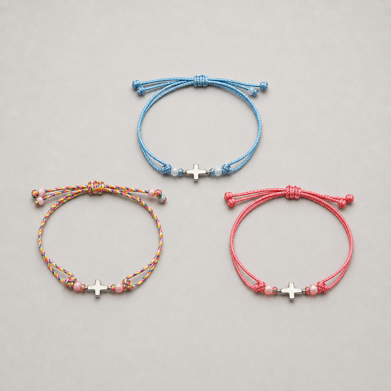 Pack Pulsera cruz plateada eventos