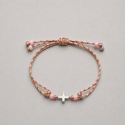 Pack Pulsera cruz plateada eventos