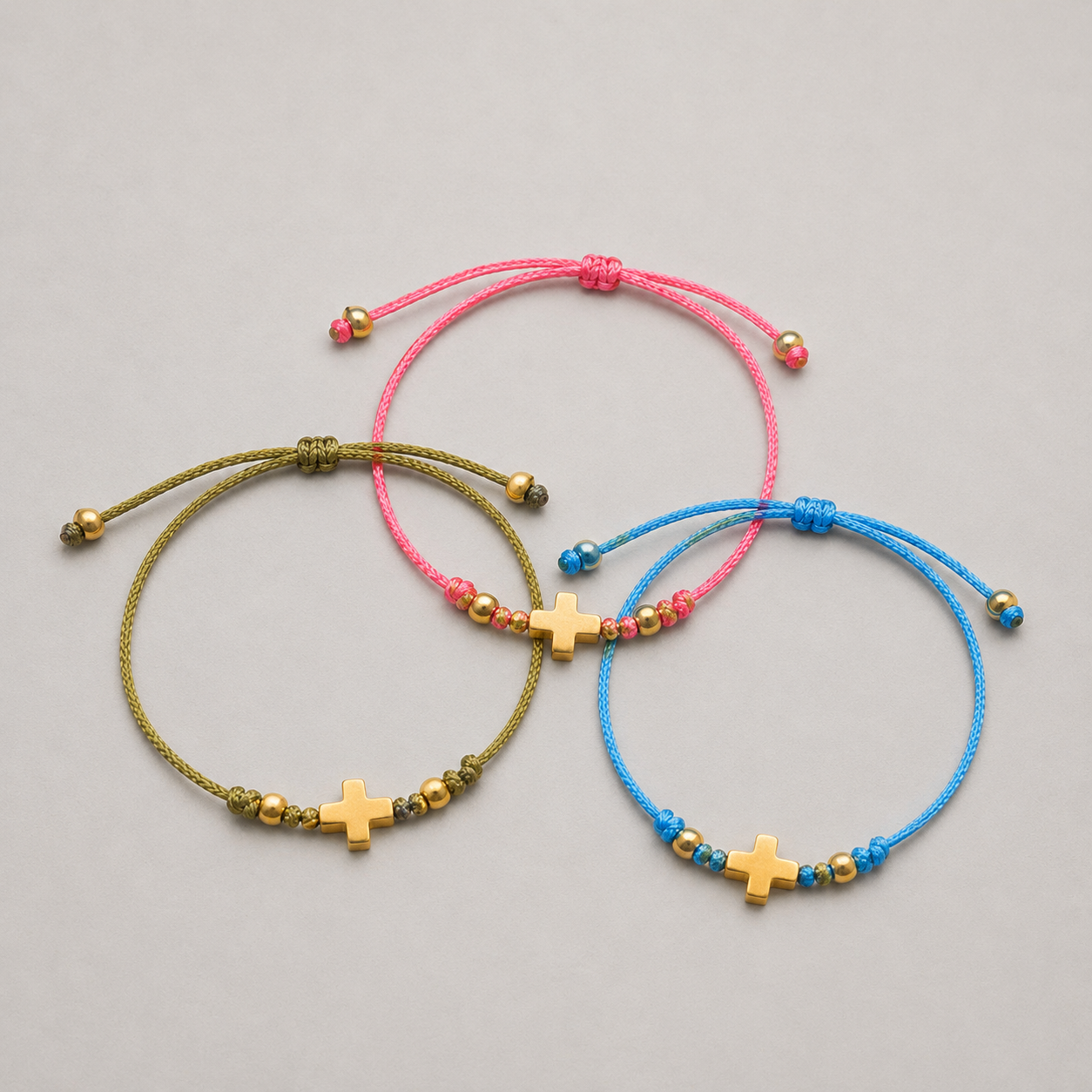 Pack Pulsera Cruz Dorada Eventos