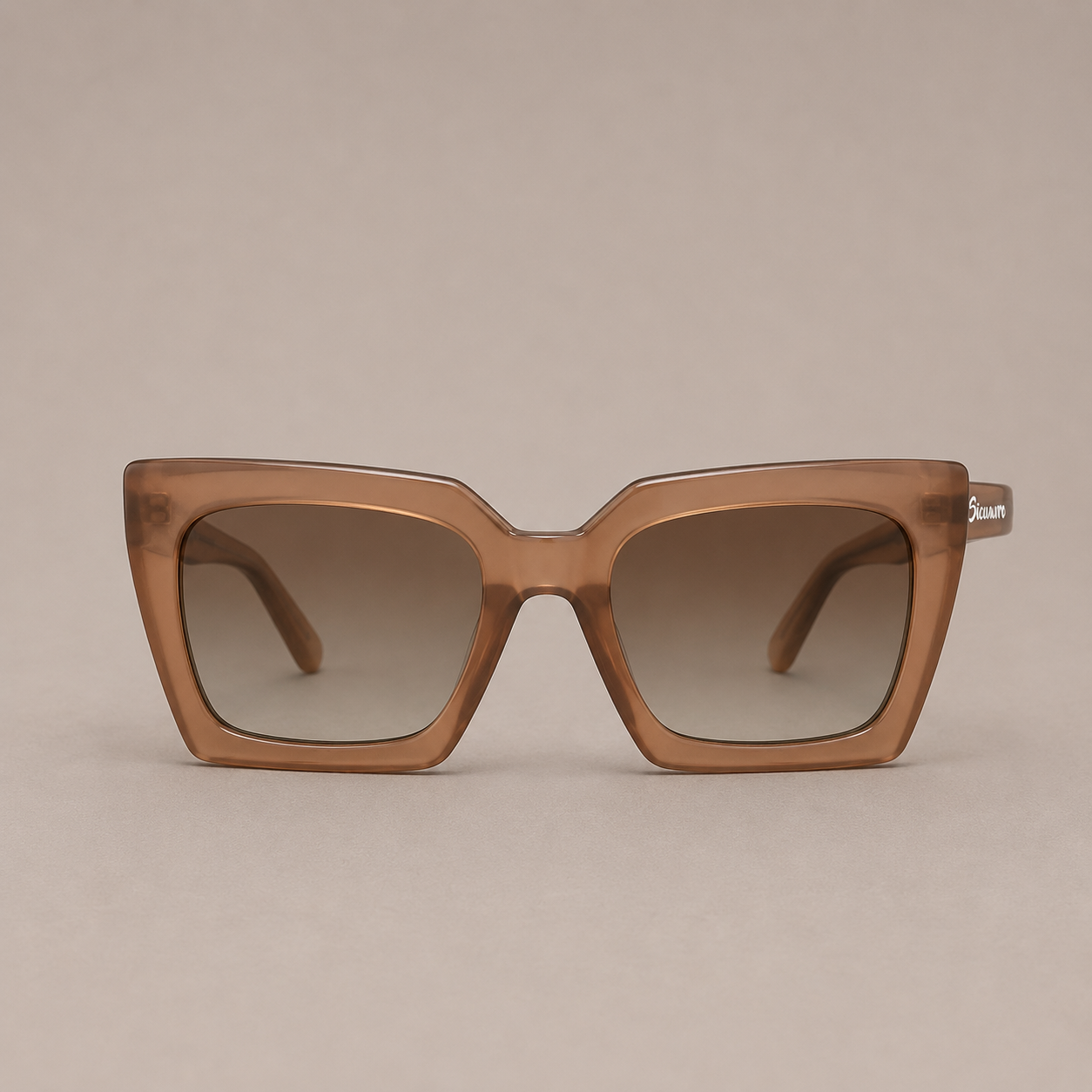 Gafas de sol cuadradas marroncitas