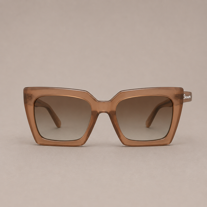 Gafas de sol cuadradas marroncitas