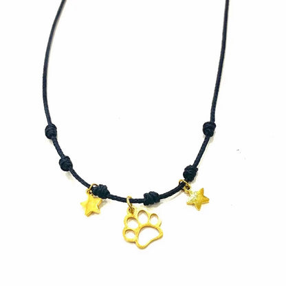 Collar huella Estrellitas