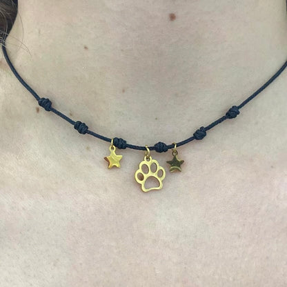 Collar huella Estrellitas