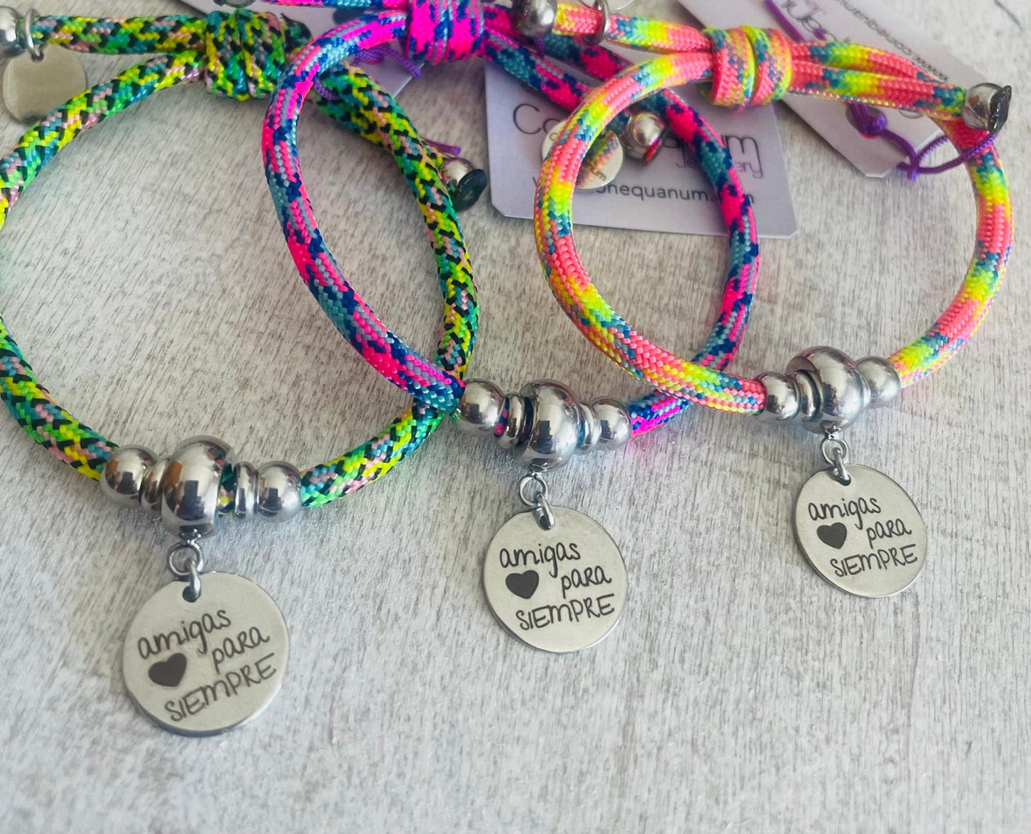 Pulseras "Amigas para Siempre"