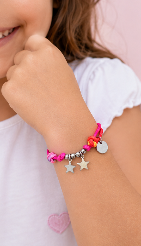 Pulseras niña dos estrellitas